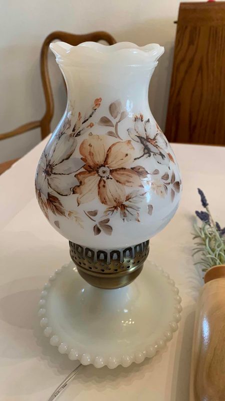 Photo 1 of ELECTRIC HURRICANE LAMP AND WALL DECOR