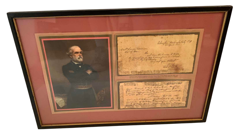 Photo 1 of ROBERT E. LEE LETTERS 19” X 13”