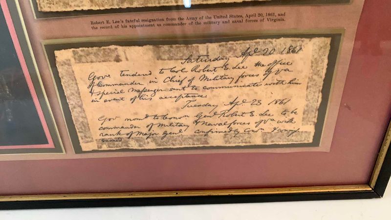 Photo 1 of ROBERT E. LEE LETTERS 19” X 13”