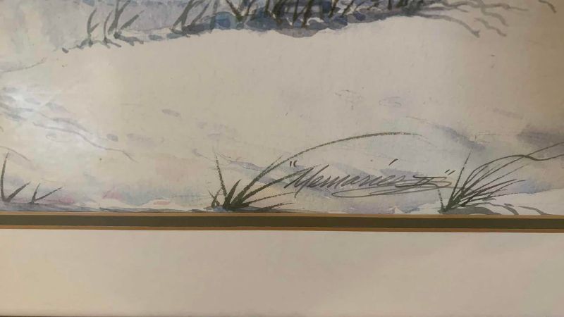 Photo 1 of SEASCAPE SERIGRAPH “MEMORIES II”BY RICHARD WILLIAMS 30” X 23”