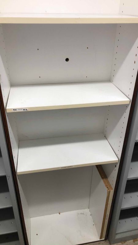 Photo 1 of WOODEN SHELVING UNIT