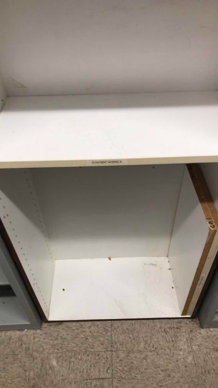 Photo 1 of WOODEN SHELVING UNIT
