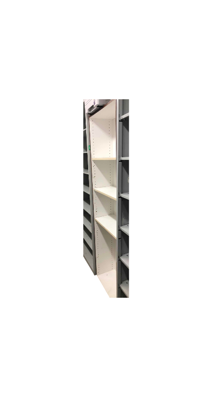 Photo 1 of WOODEN SHELVING UNIT