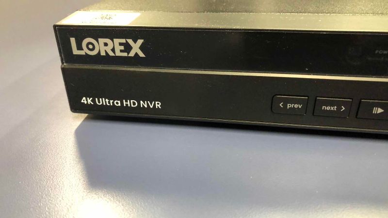 Photo 1 of LOREX 4K ULTRA HD 16 CHANNEL WIRED NVR SYSTEM MODEL N883A6B-Z WITH FOUR 4K SMART IP FIXED BULLET CAMERAS MODEL LNB9252-C