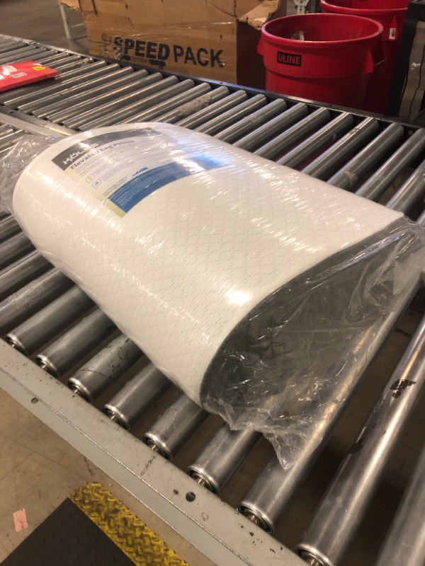 Photo 1 of Leg Pillow, 8inch Leg Elevating Pillow for After Surgery, Blood Circulation, Leg Wedge Pillow for Side Sleeping, Leg Rest for Swelling, Cooling Gel Memory Foam Top, White/Grey