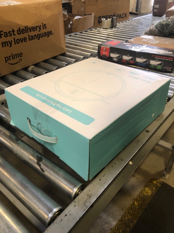 Photo 1 of Robot Vacuum and Mop, 2 in 1 Robotic Vacuum Cleaner with Schedule, App/Voice, Slim Mopping Vacuum Robot with Watertank and Dustbin, Self-Charging, Easy of Use, Ideal for Hard Floor, Pet Hair, Carpet