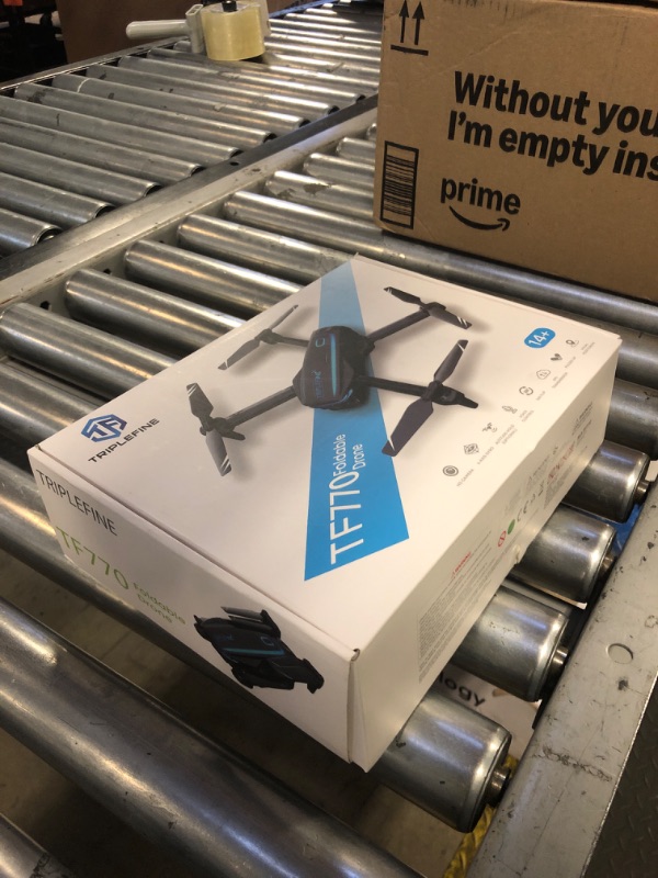 Photo 1 of TRIPLEFINE TF770 Drone-with-Camera 1080P, 2 Batteries 25 Mins Flight Time, Kids-Drone Gestures Selfie, Voice Control, One Key Off/Land, 3D Flips, Drones-for-Kids 8-12, Adults, Beginners