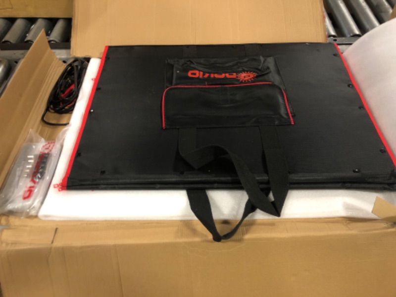 Photo 1 of DOKIO 200W 18V Portable Solar Panel Kit Folding Solar Charger with 2 USB Outputs for 12v Batteries/Power Station AGM LiFePo4 RV Camping Trailer Car Marine