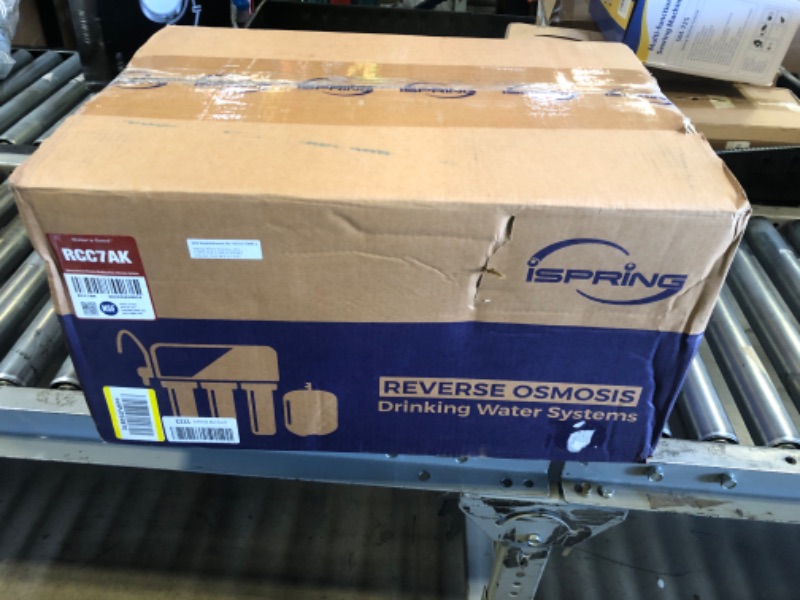 Photo 1 of iSpring RCC7AK, NSF Certified, 75 GPD, Alkaline 6-Stage Reverse Osmosis System, pH+ Remineralization RO Water Filter System Under Sink, Patented Top-Mounted Faucet Design for Easy Installation factory sealed 