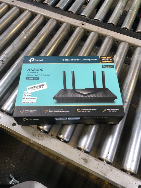 Photo 1 of TP-Link Dual-Band AX3000 Wi-Fi 6 Router Archer AX55 | Wireless Gigabit Internet Router for Home | EasyMesh Compatible | VPN Clients & Server | HomeShield, OFDMA, MU-MIMO | USB 3.0 | Secure by Design