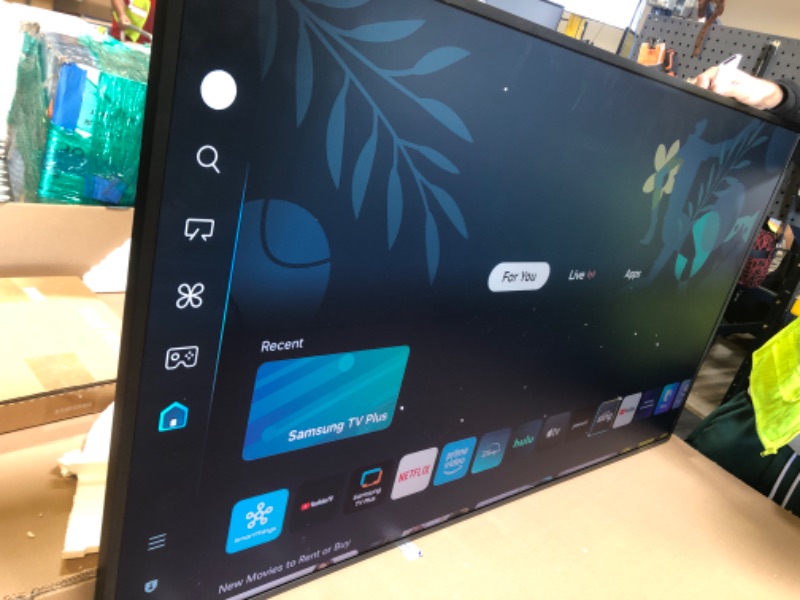 Photo 1 of SAMSUNG 55-Inch Class QLED 4K LS03D The Frame Series Quantum HDR Smart TV w/Dolby Atmos, Art Mode, Anti-Reflection, Customizable Frame, Slim Fit Wall Mount with Alexa Built-in (QN55LS03D, 2024 Model)