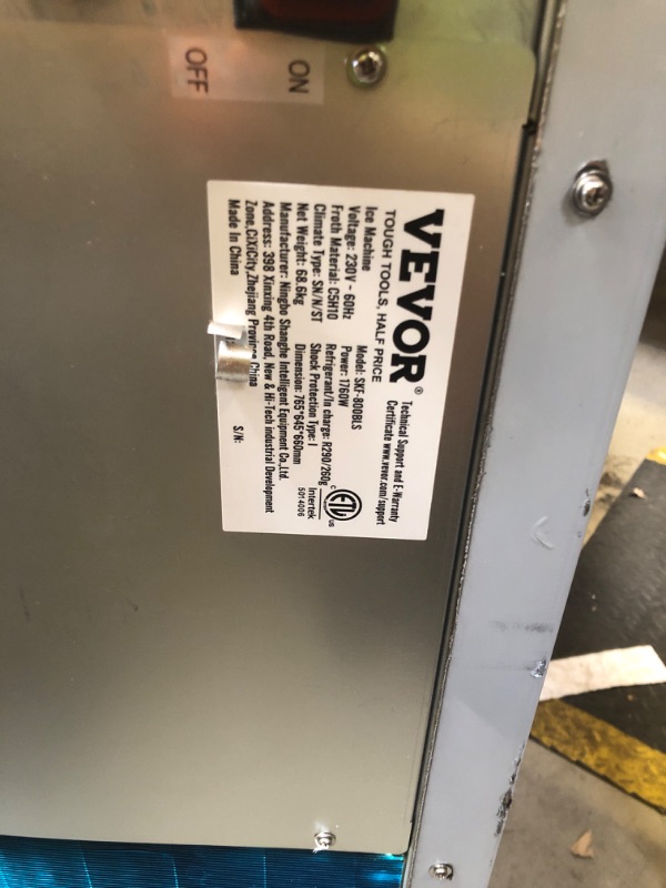 Photo 1 of VEVOR Commercial Ice Maker Machine-Head 800 lbs/24 h, 26 Inch Stainless Steel Industrial Ice Machine, Self-Cleaning and Scheduled Ice Making, Modular Ice Cube Machine for Restaurant Hotel - Head Only PART ONLY