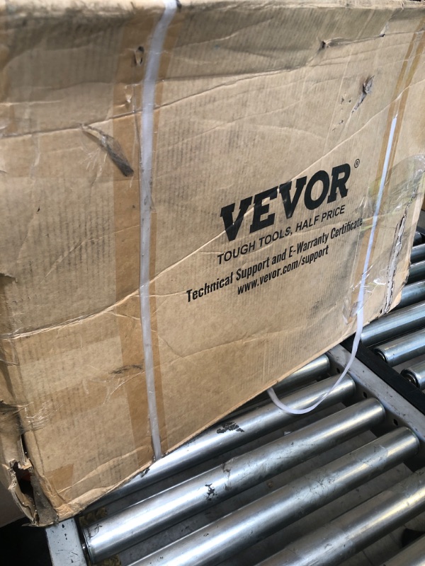 Photo 1 of VEVOR Battery Powered 15 Gallon Garden Weed Sprayer with Wheeled Cart, 126FT Hose with Reel, 8 Nozzles, 2 Wands with Lock Trigger, 0-90PSI, 5-6h Spray Time, Wide Mouth Lid, Rotating Wheels with Brake

