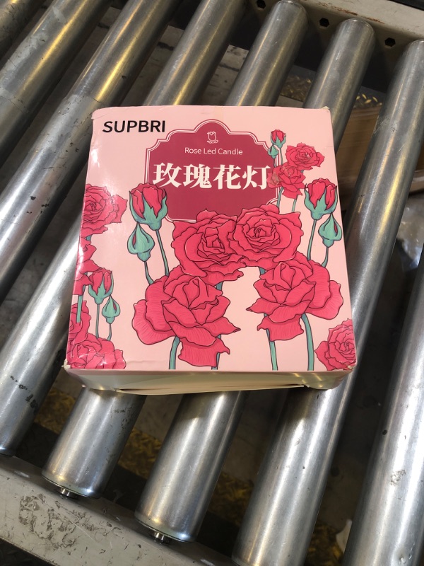Photo 1 of SupBri Rose Shadow LED Flameless Candles, 4PCS Romantic Battery Operated Candles Led Pillar Candles for Valentines Romantic Propose Anniversary Wedding Decorations(Pink, D 2.5" x H 7.2")