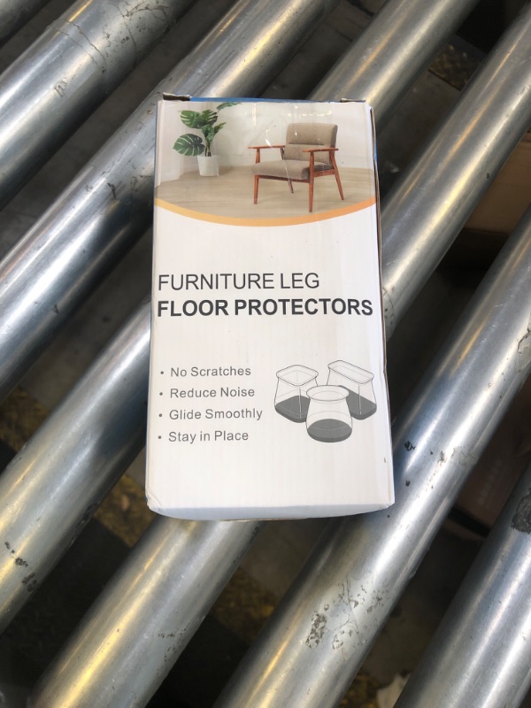 Photo 1 of 32 Pcs Chair Leg Floor Protectors for Hardwood Floors, Black Silicone Felt Bottom Furniture Leg Caps Covers Protect Floors from Scratching,Non Slip Reduce Noise (Large Fit Round Diameter : 1-5/16" to