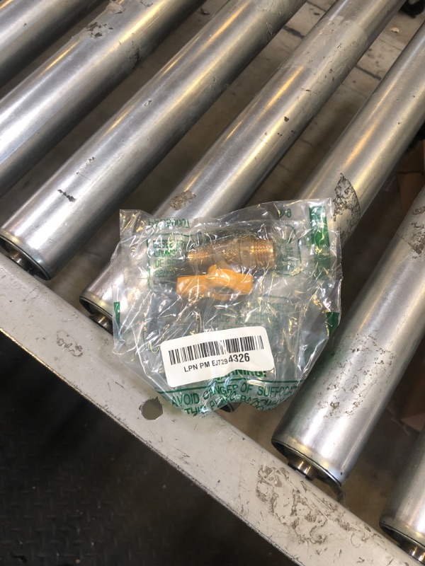 Photo 1 of NIGO Industrial Co. 2451DE Series Forged Brass Ball Valve, Standard Port, Rated to 600WOG, Male x Flare (1/2" MIP x 3/8" FL)