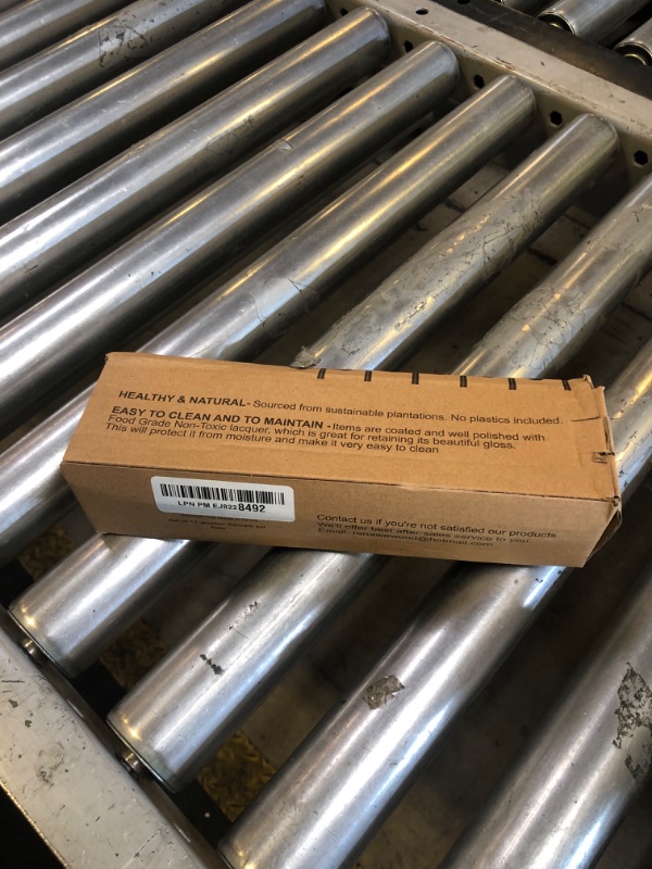 Photo 1 of 12 Pieces Wooden Forks and Spoons for Eating Utensil Set Lunch Wooden Cutlery Japanese Silverware Sets Flatware Reusable Bamboo Small Utensils Korean Mini Wooden Spoon Fork Set