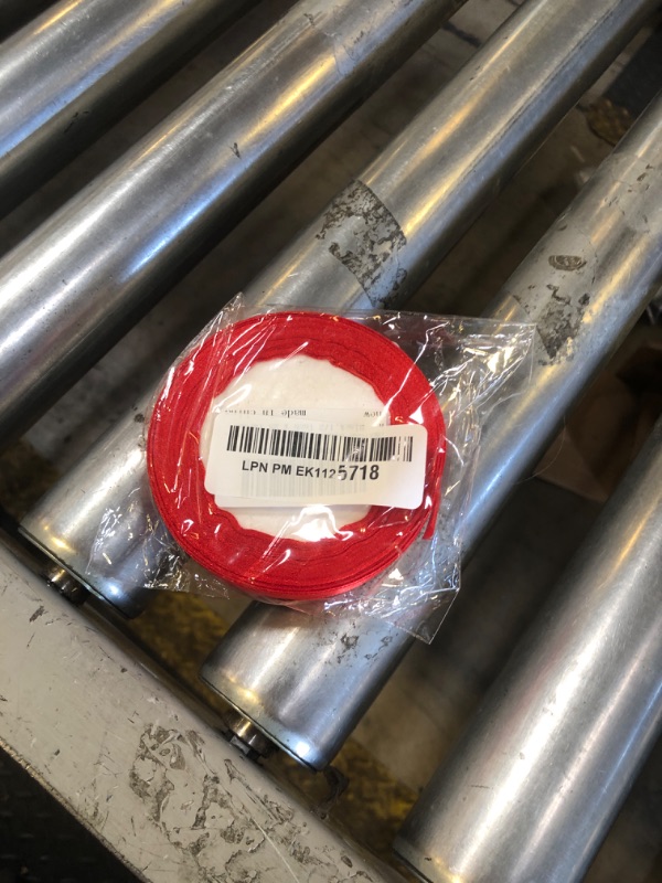 Photo 1 of OMAIGAR Red Ribbon 1/2 Inch Width, Solid Satin Ribbons with 25 Yards Length Silk Fabric for Gift Wrapping or Wedding Party Birthday Decoration - Black,1/2 Inch x 25 Yards