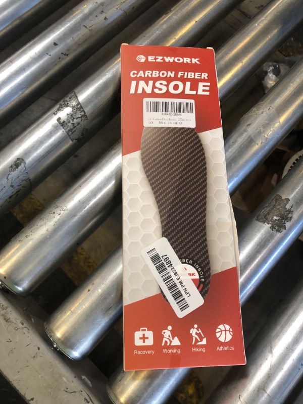 Photo 1 of Carbon Fiber Insoles, Carbon Fiber Foot Plate 1 Pair Rigid Shoe Insert Support Turf Toe, Foot Fractures, Morton Extension, Hallux Rigidus and Limitus - Alternative to Post Op Shoe