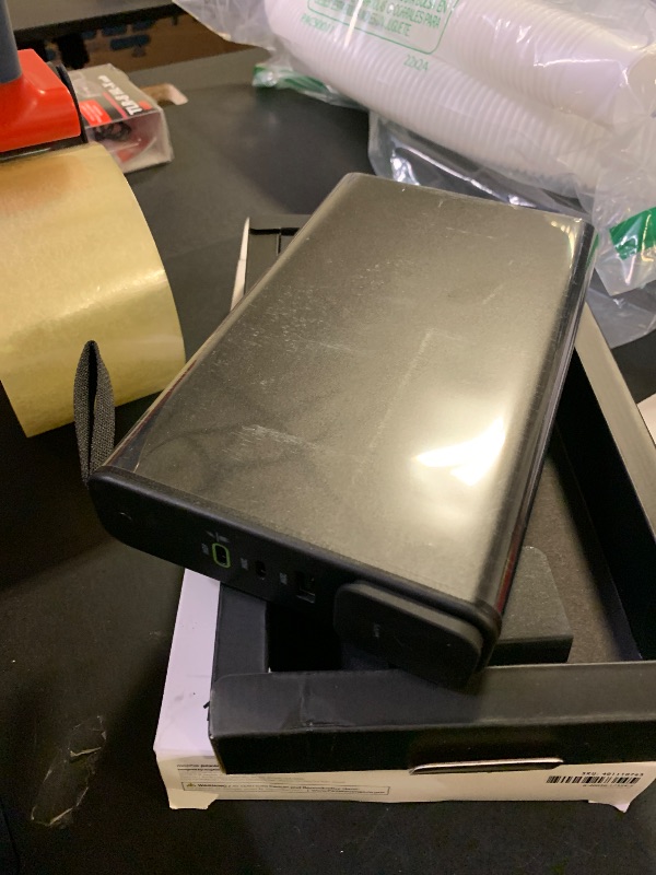 Photo 1 of mophie powerstation pro AC (2023)-27,000 mAh External Battery compatbile With MacBook&iPad Portable PD battery with 100W of AC&60W USB-C Fast Charge integrated carry strap-USB-C cable included, Black