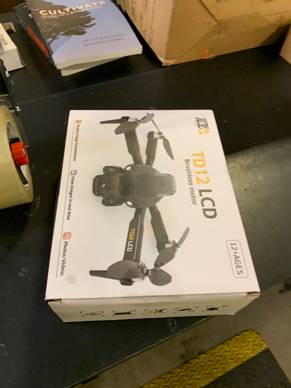 Photo 1 of Toladrone TD12LCD Drone with LCD Screen Remote Control Brushless Motor WiFi Real-time Transmission Drones for Adults Drone with Camera Foldable Quadcopter for Beginners
