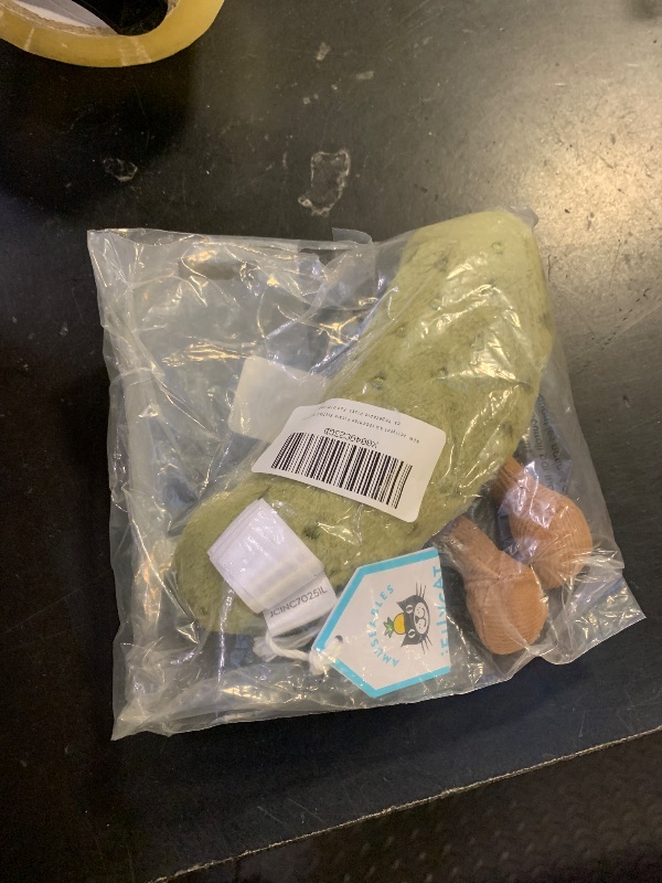 Photo 1 of Jellycat Amuseables Pickle Stuffed Toy, 6 inches - Vegetable Plush - Fun Gift Idea