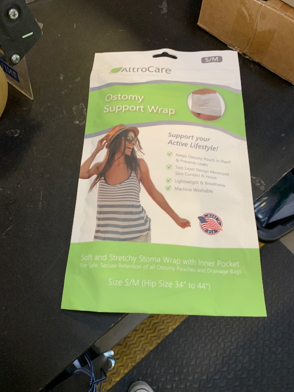 Photo 1 of AltroCare Stoma Support Garment. 2-Layer ostomy wrap with inner pocket to hold stoma bag. (S/M)