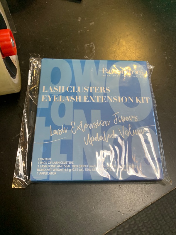 Photo 1 of Pawotence Lash Clusters Kit Wispy Lash Extension Kit 8-16mm Natural Cluster Eyelash Extension Kit Individual Lashes 154pcs Eyelash Clusters with Lash Bond and Seal, Lash Tweezers for Self Use