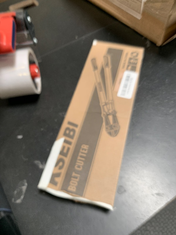 Photo 1 of KSEIBI 141570 Heavy-Duty Mini Bolt Cutter 12" for Cutting Fence, Steel Wire, Small Chain, Screws, and Rivet, with Soft Grip Rubber Ergonomic Handle Cutters