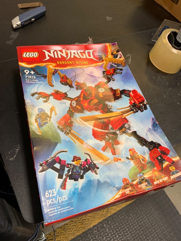 Photo 1 of LEGO NINJAGO Kai’s Ninja Climber Mech Adventure Toy Set, Buildable Figure with 4 Ninja Action Figures for Independent Play, Ninja Gift for Kids, Boys and Girls Ages 9 Years Old and Up, 71812