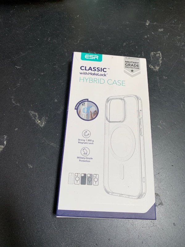 Photo 1 of ESR for iPhone 14/iPhone 13 Case, Compatible with MagSafe, Classic Hybrid Magnetic Mobile Phone Case iPhone 14/13 Case, Military Standard, Drop Protection, Clear