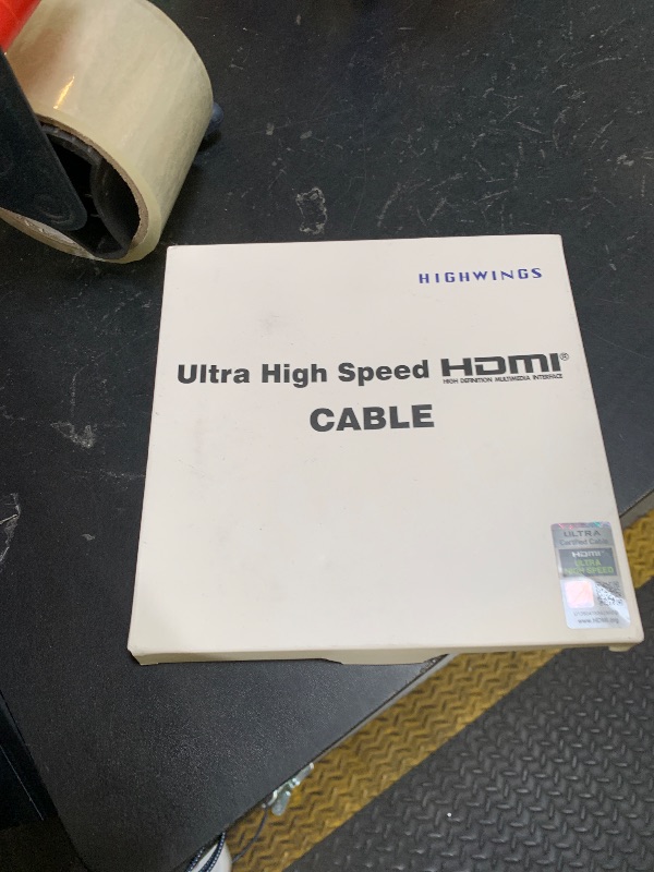 Photo 1 of Highwings 8K 10K 4K HDMI Cable 48Gbps 6.6FT/2M, Certified Ultra High Speed HDMI Cable Braided Cord-4K@120Hz 8K@60Hz, DTS:X, HDCP 2.2 & 2.3, HDR 10 Compatible with Roku TV/PS5/HDTV/Blu-ray