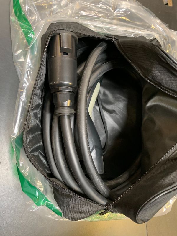 Photo 1 of EV Charger Extension Cable, 30ft 40Amp J1772 Extension Cable Compatible with 110V-240V SAE J1772 EV Chargers, Suitable for J1772 EVs/PHEVs, Level 1/ Level 2 IP66 Car Charger Extension Cord with Bag