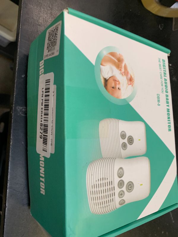 Photo 1 of Baby Monitor, Audio Baby Monitor ABS White Two Way Intercom for Baby Room (US Plug)