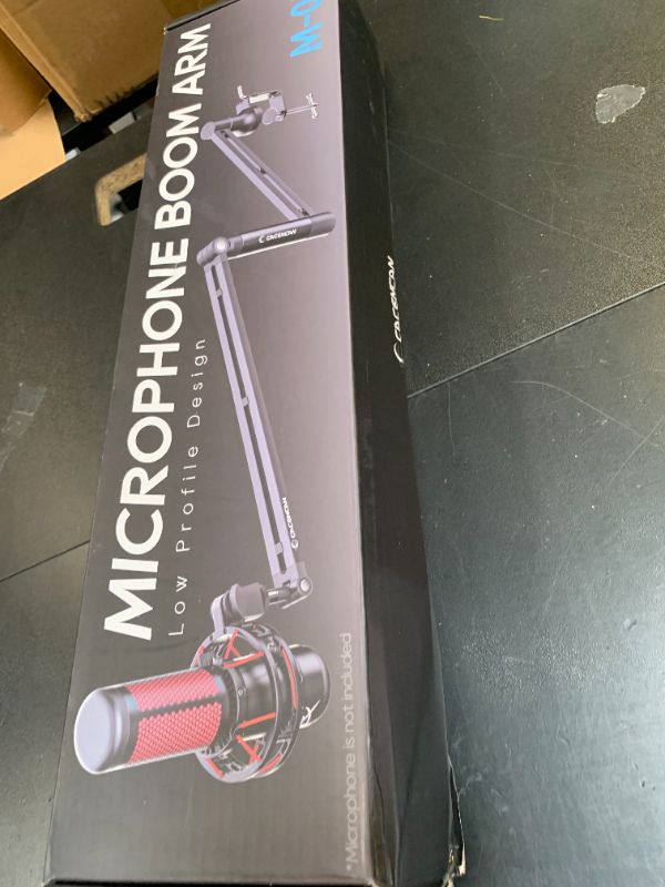Photo 1 of CACENCAN M05 Boom Arm, 360° Rotatable Microphone Stand with Desk Mount, Foldable Desk Mic Arm with 3/8'' to 5/8'' Screw Adapter, Microphone Arm for Live Streaming, Gaming, Podcasting, Radio