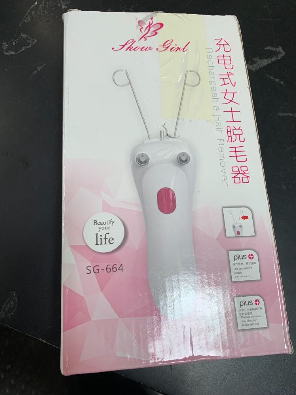 Photo 1 of Watris Veiyi Threading Hair Removal Epilator for Women, Electric Facial Threading Hair Removal for Women, Threading Face Epilator for Fine Hairs on Face, Chin, Upper Lip, Arms(Pink)