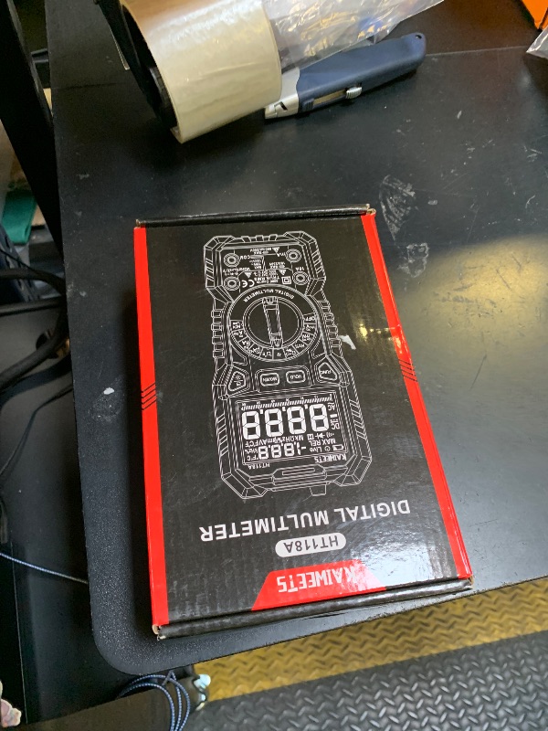 Photo 1 of KAIWEETS Digital Multimeter TRMS 6000 Counts Voltmeter Auto-Ranging Fast Accurately Measures Voltage Current Amp Resistance Diodes Continuity Duty-Cycle Capacitance Temperature for Automotive