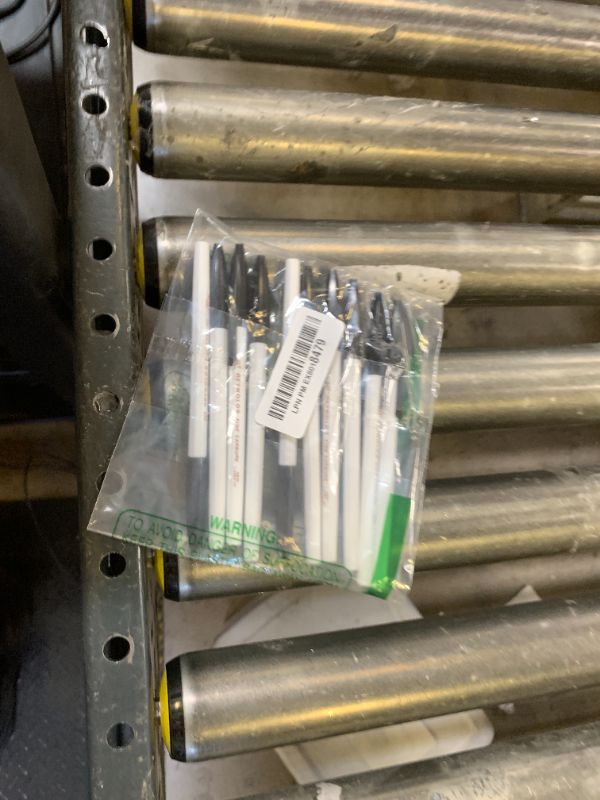 Photo 1 of 1 X Set of 10 Reynolds 045 fine carbure Non smudge ball Point pens BLACK