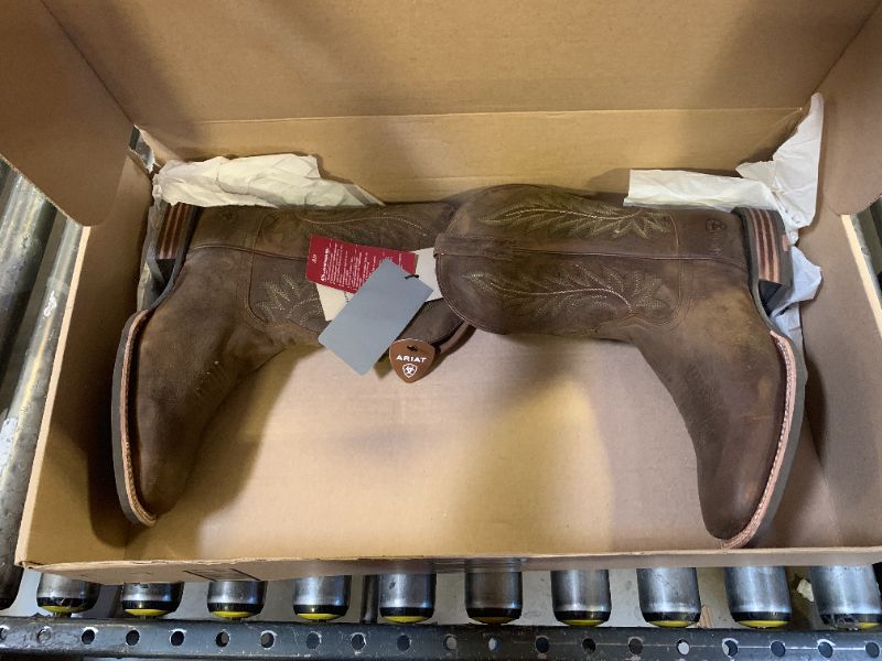 Photo 1 of ARIAT BMVY9 Mens Ridin High Western Boot Pecan Brown 11 Wide