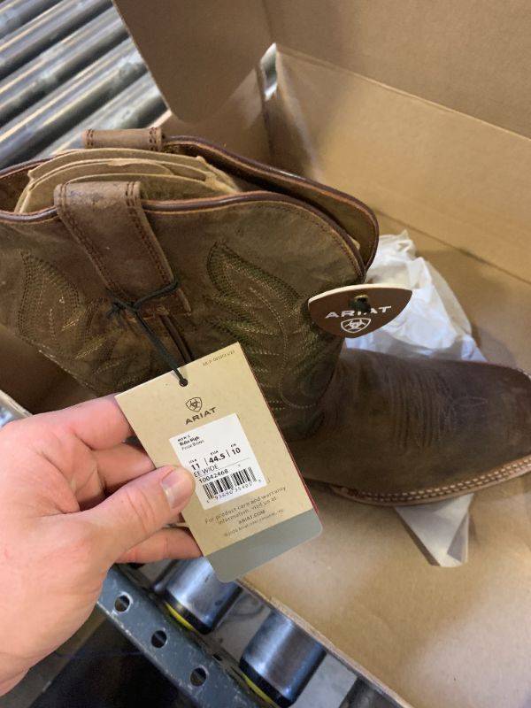 Photo 1 of ARIAT BMVY9 Mens Ridin High Western Boot Pecan Brown 11 Wide