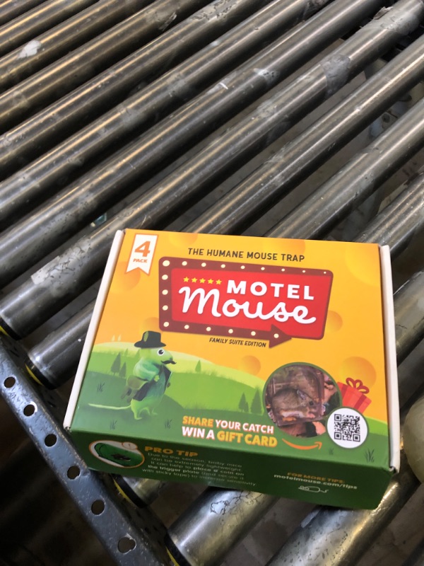 Photo 1 of Motel Mouse Humane No Kill Live Catch and Release Mouse Traps, Reusable with Cleaning Brush - 4 Pack