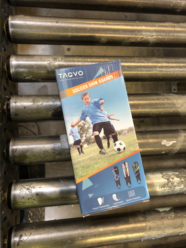 Photo 1 of TAGVO Soccer Shin Guards for Kids Youth - Protective Soccer Equipment for Boys Girls - Adults Men Women Soccer Shin Guards - Soccer Shin Pads for Kids 3-16 Years Old Girls Boys, High Impact Resistant