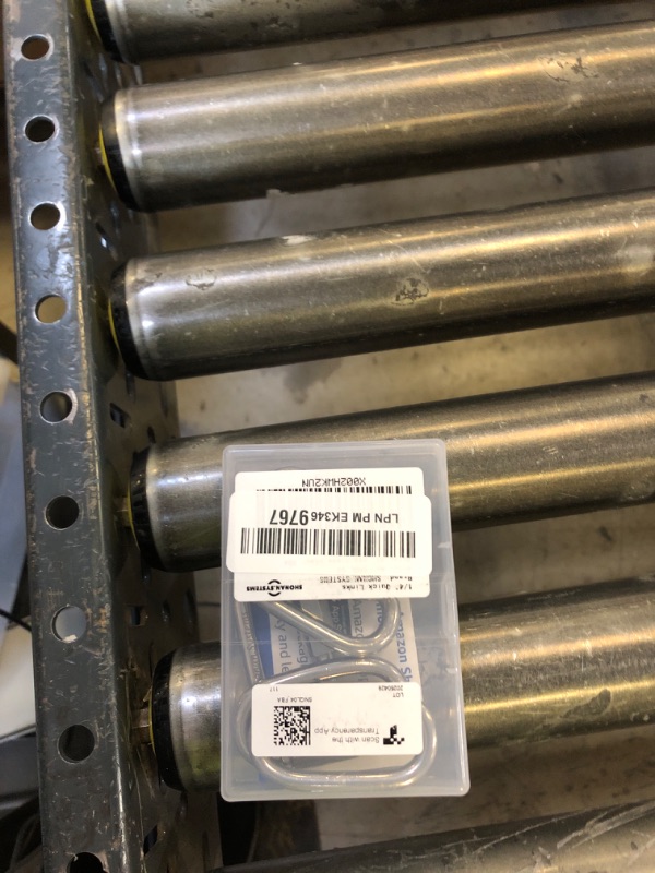 Photo 1 of SHONAN 2.3 Inch Stainless Steel Chain Quick Links- 5 Pack 1/4" Locking Carabiners, Chain Hooks, Twist Key Ring Screw Chain Link, 650 Lbs Capacity
