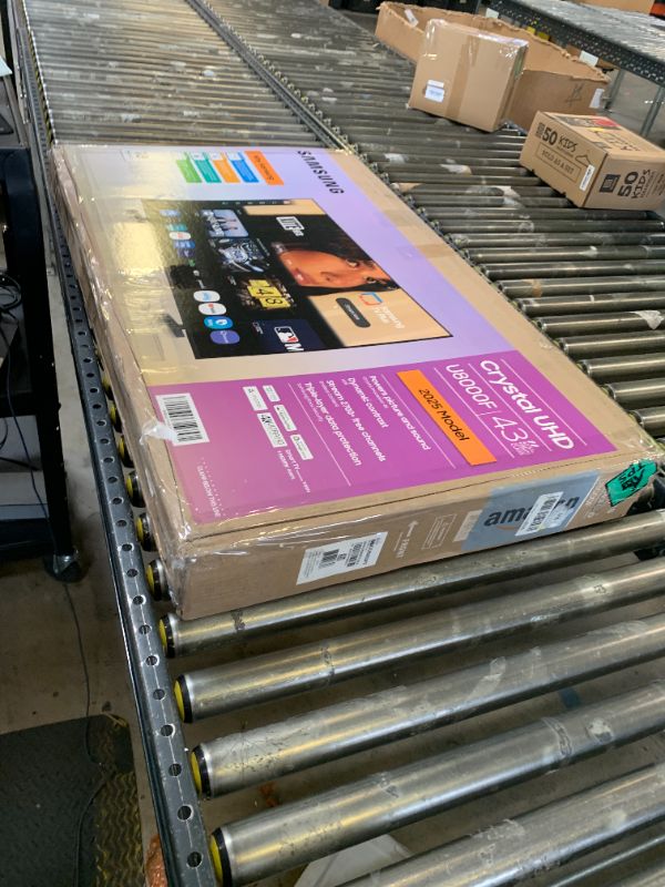 Photo 1 of Samsung 43-Inch Class Crystal UHD U8000F 4K Smart TV (2025 Model) Endless Free Content, Crystal Processor 4K, MetalStream Design, Knox Security, Alexa Built-in
