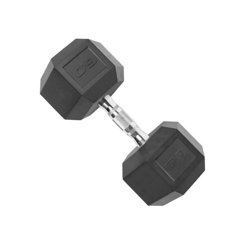 Photo 1 of CAP Barbell, 60lb Rubber Hex Dumbbell, Single
