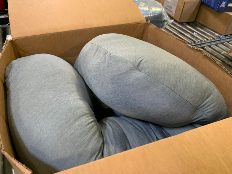 Photo 1 of Pharmedoc Pregnancy Pillows, U-Shape Full Body Pillow - Solid – Cooling Removable Cover Dark Grey – Pregnancy Pillows for Sleeping – Body Pillows for Adults, Maternity Pillow and Pregnancy Must Haves