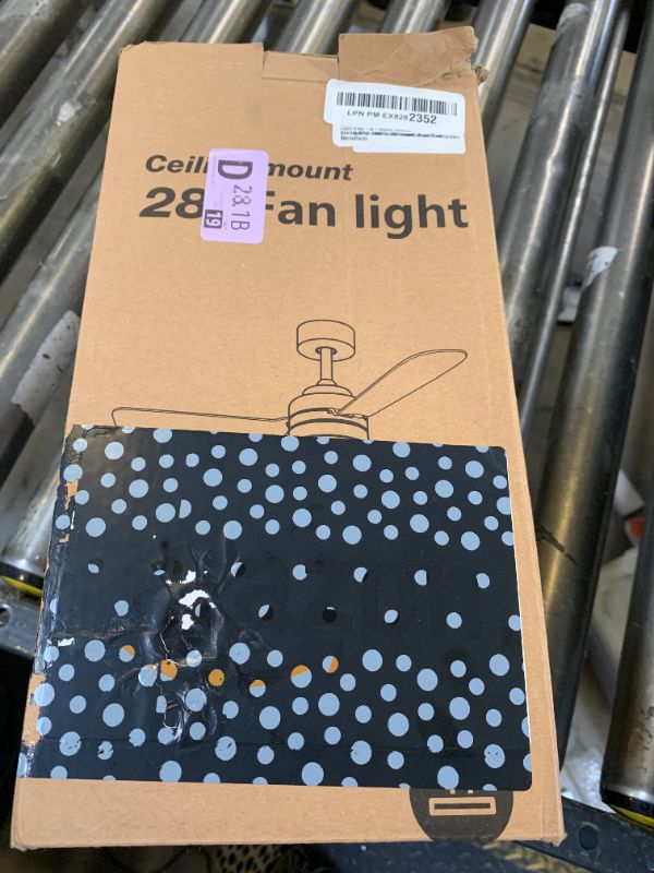Photo 1 of hinomy Ceiling Fans with Lights,28” Small Ceiling Fan Light, Easy-to-Install Ceiling Fans with Light and Remote,3000-6500k, Dimmable, Small Ceiling Fan for Bedroom/Kitchen/Garage.Black.