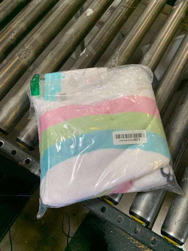 Photo 1 of Disney Stitch Blue, Teal, Lime, Pink, and White One of a Kind Super Soft Photo Op Milestone Baby Blanket