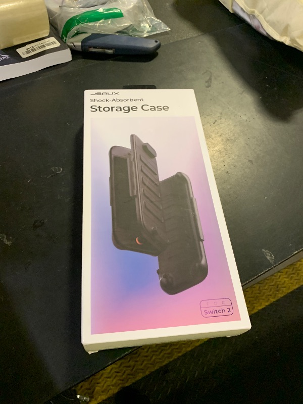 Photo 1 of JSAUX Protective Case for Nintendo Switch 2 (2025), Hard Carrying Shell, Slim & Portable, Dustproof, Built-in 10 Game Card Slot, Travel-Carry, Full Protection Cover – Translucent Black PC0116