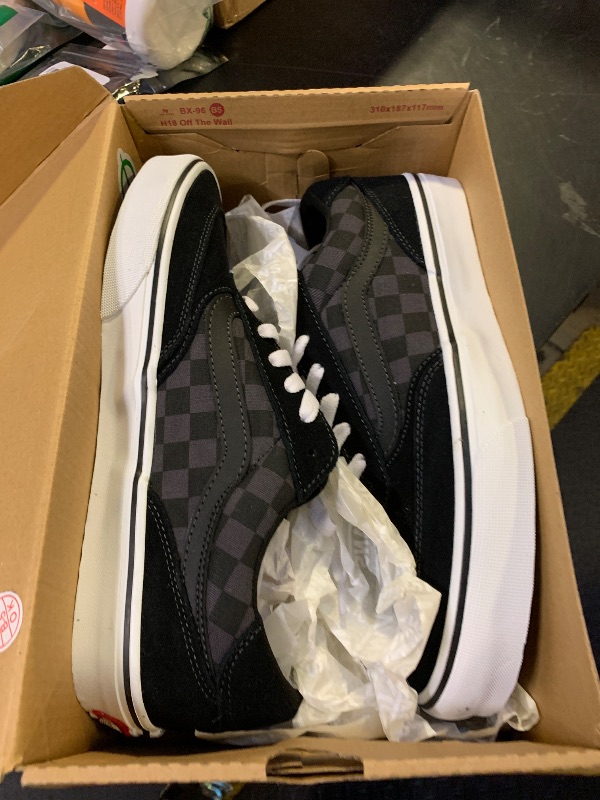 Photo 1 of Vans Men's Brooklyn LS Shoe | Low-Top Sneakers for Everyday Wear, Walking, Work & Fashion, Black Asphalt, 9